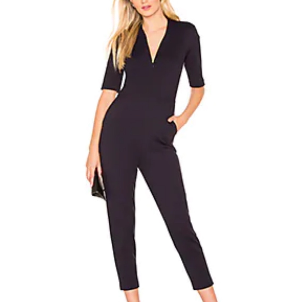 Amanda Uprichard Tori catsuit in navy
